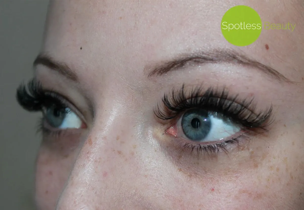 Natürliches Wimpernlifting Ergebnis